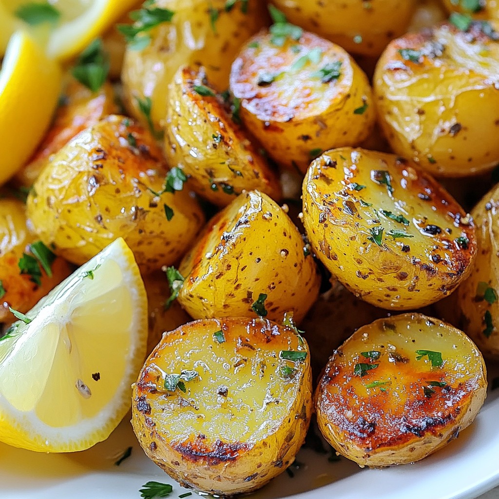 Lemon Herb Greek Potatoes Flavorful and Simple Dish