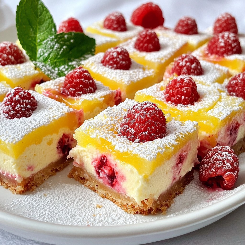 Lemon Raspberry Cheesecake Bars Easy and Delicious Recipe