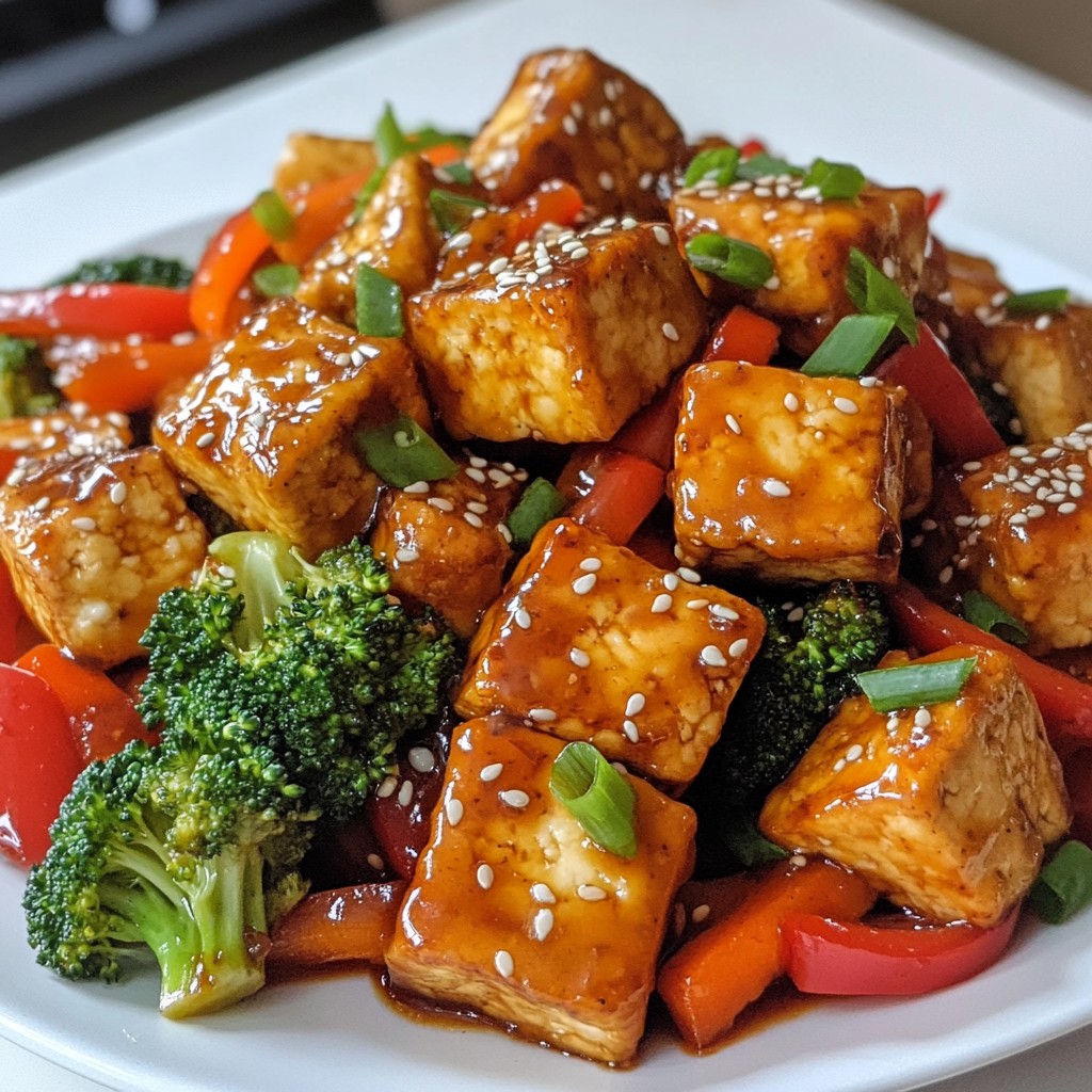 Honey Garlic Glazed Tofu Stir-Fry Easy Flavorful Meal