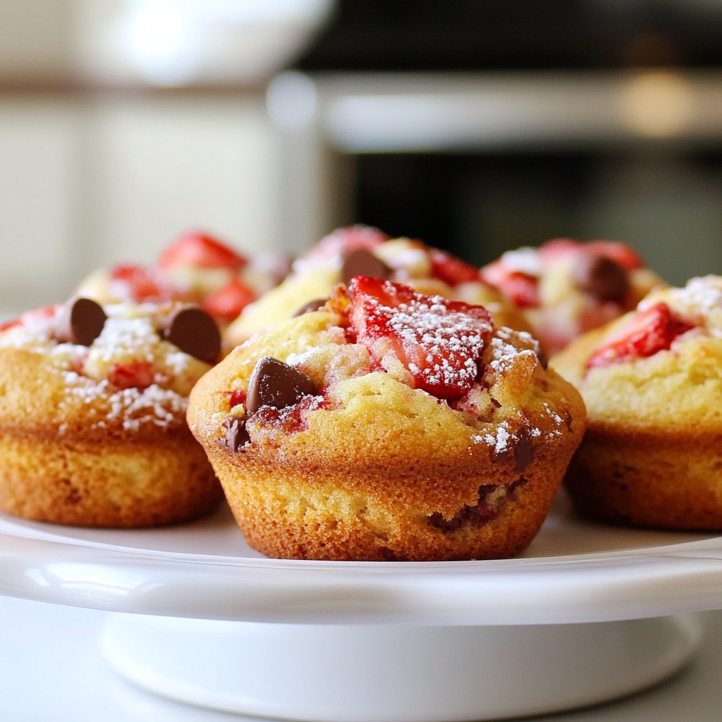 Strawberry Chocolate Chip Muffins Easy and Tasty Treat