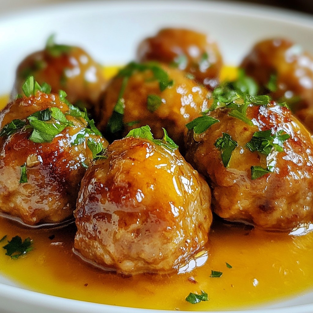 Honey Glazed Garlic Meatballs Delightful and Easy Recipe