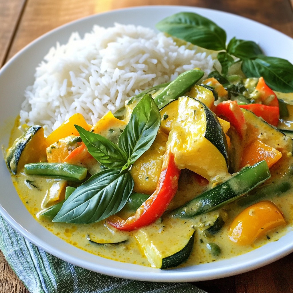 Thai Green Curry Vegetables Flavorful and Simple Recipe