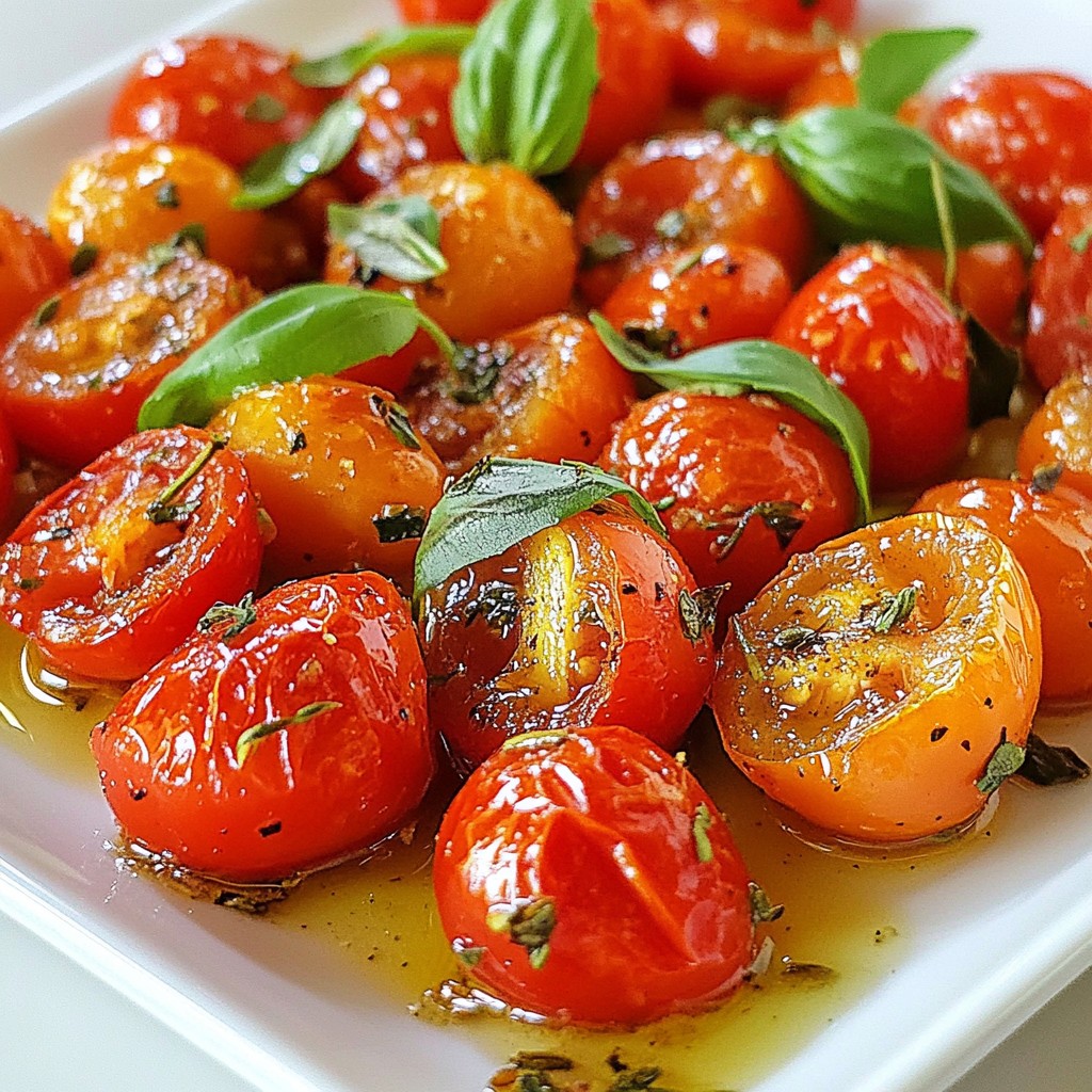 Garlic Herb Roasted Tomatoes Flavorful and Simple Dish