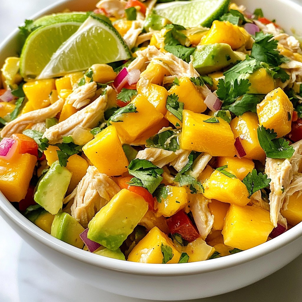 Mango Avocado Chicken Salad Flavorful Fresh Delight