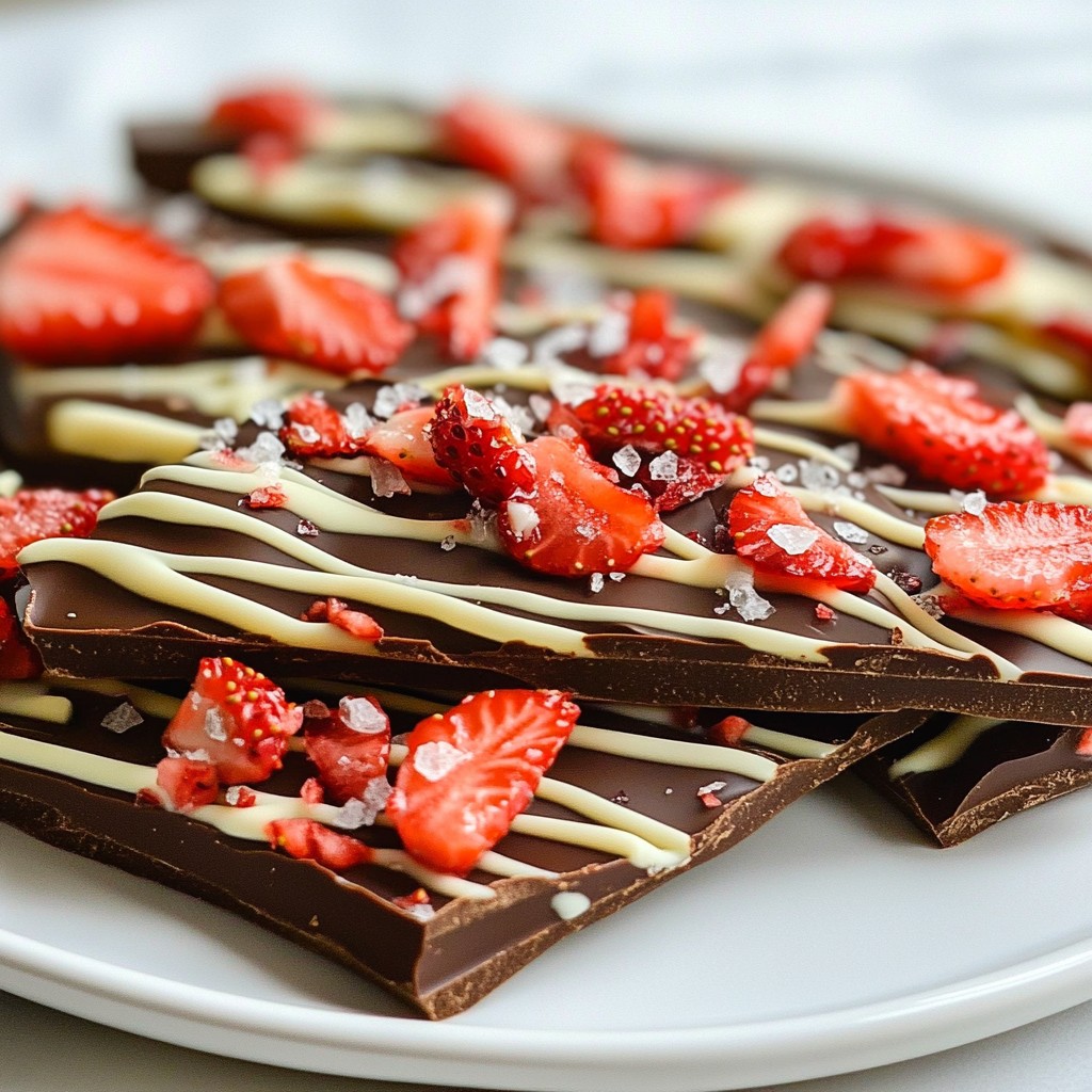Chocolate Covered Strawberry Bark Delightful Sweet Treat