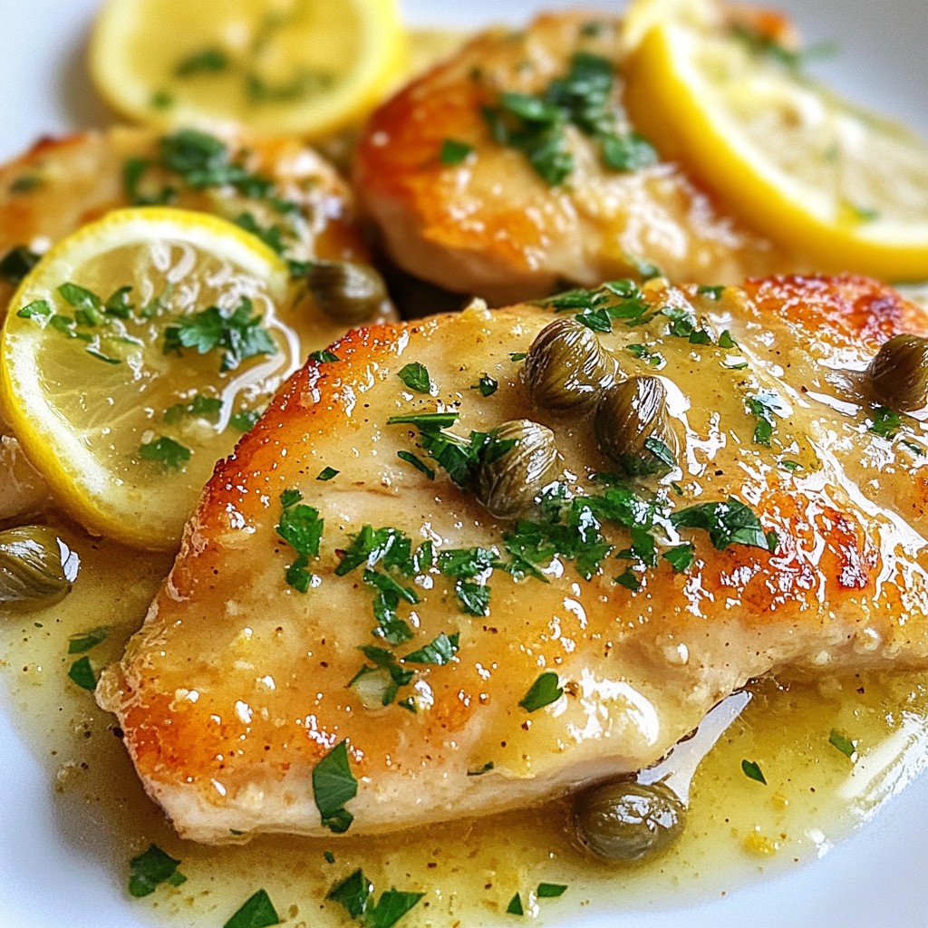 Lemon Garlic Chicken Piccata Flavorful Dinner Idea
