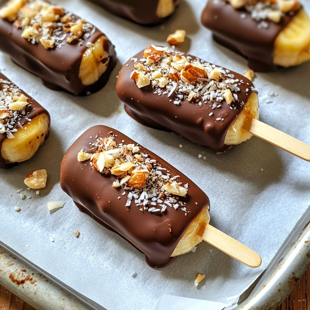 Chocolate Covered Banana Pops Fun and Tasty Treat