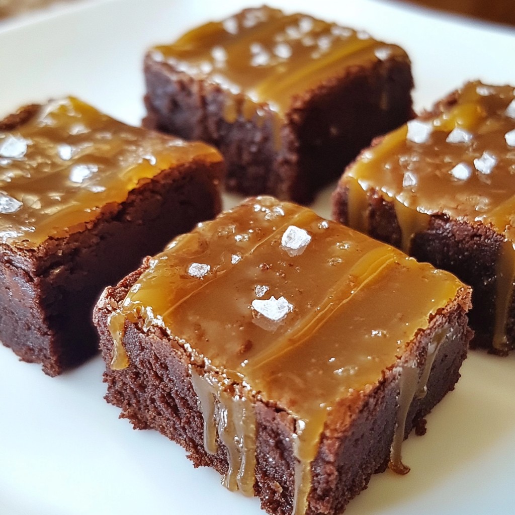 Caramel Sea Salt Brownie Bites Irresistible Treats