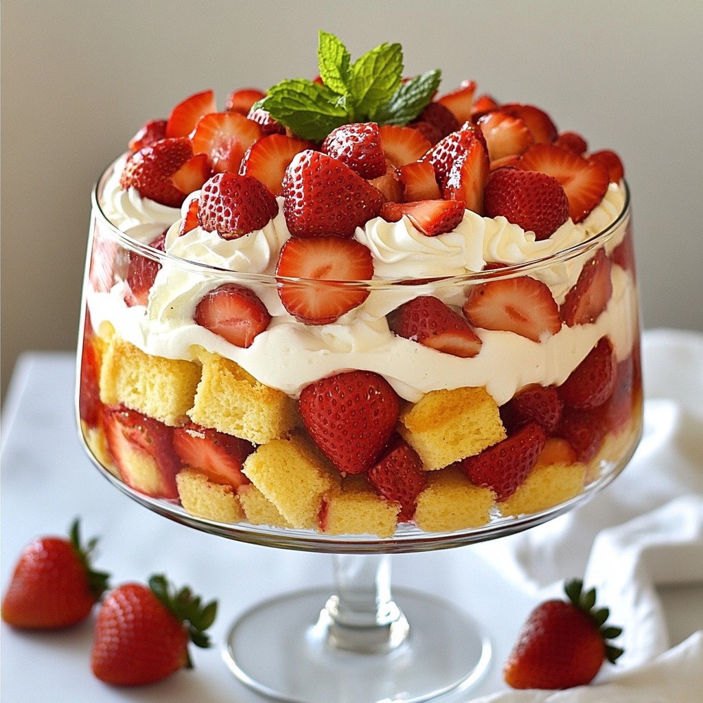 Strawberry Shortcake Trifle Delightful and Easy Recipe