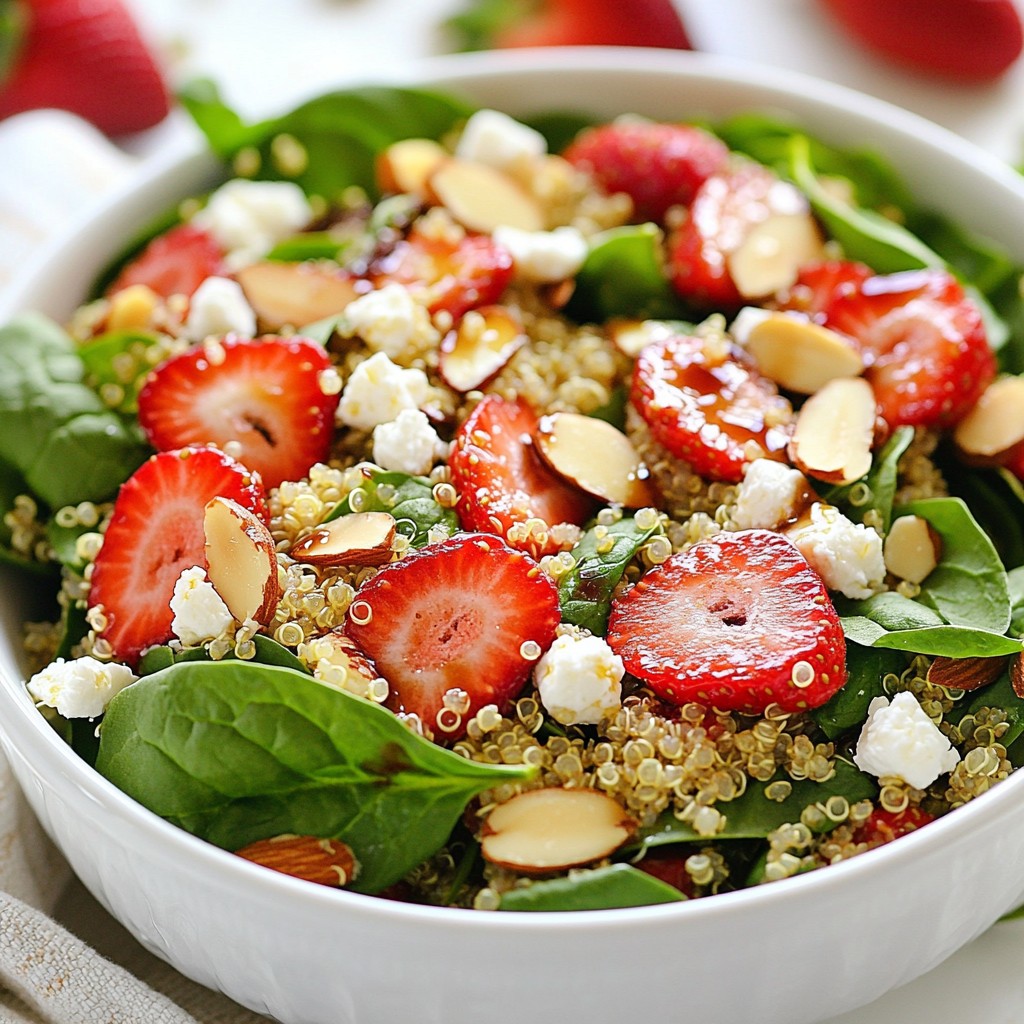 Strawberry Spinach Quinoa Salad Fresh and Healthy Meal