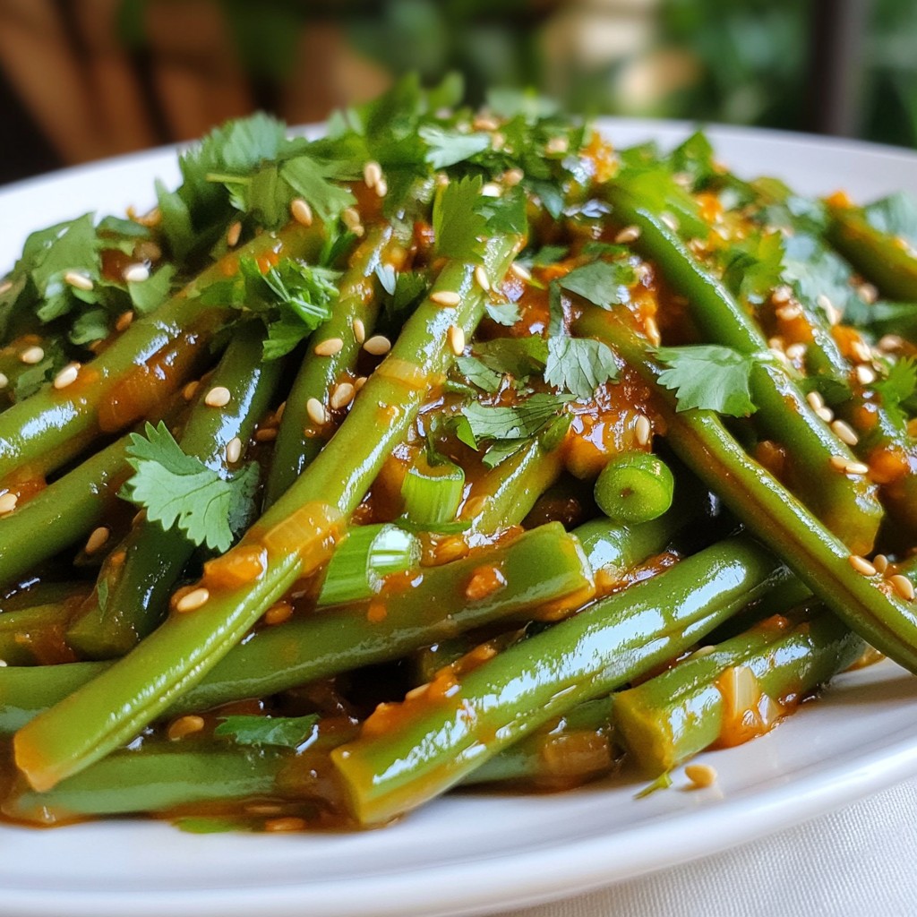 Sweet Chili Garlic Green Beans Tasty Side Dish