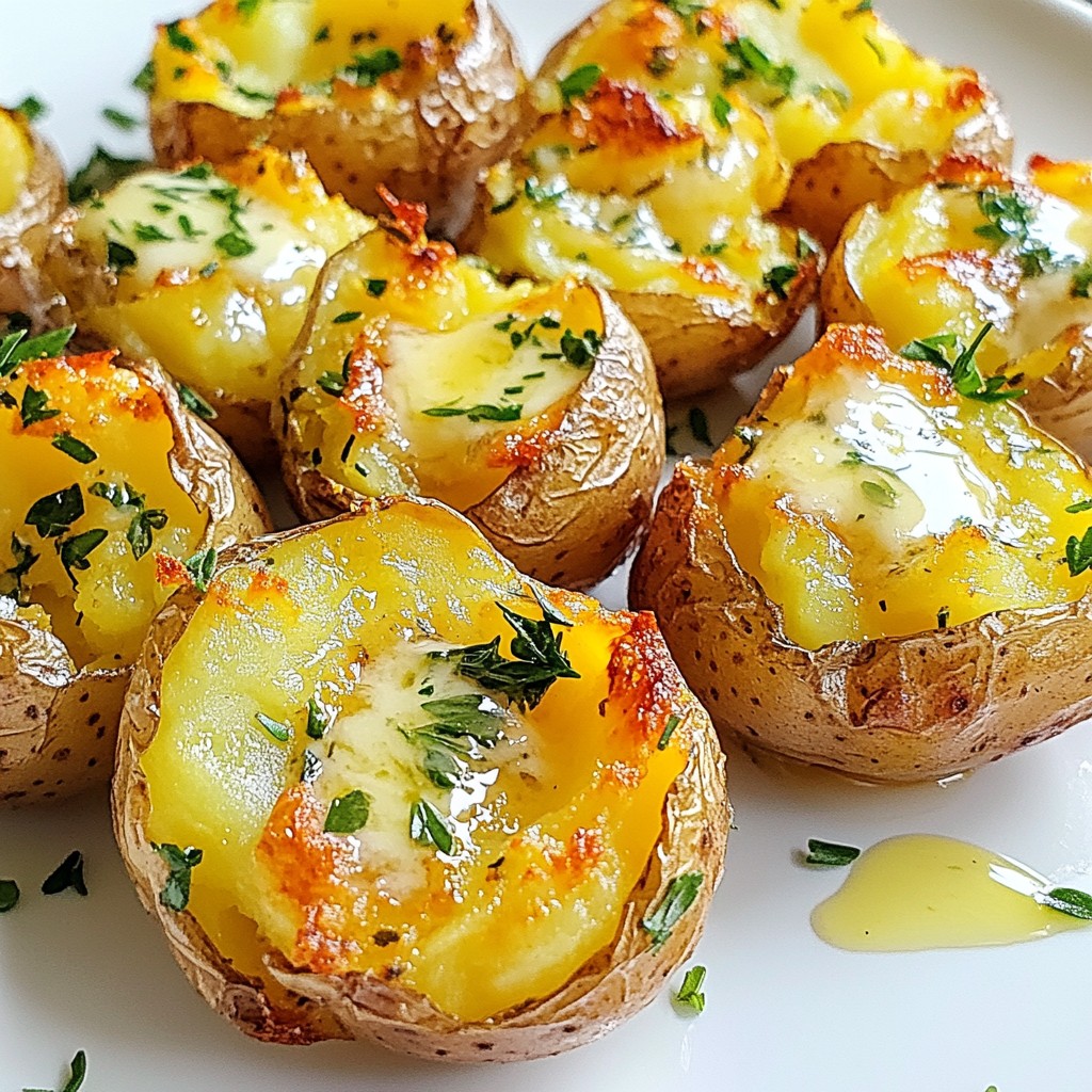 Garlic Herb Butter Smashed Potatoes Flavorful and Easy