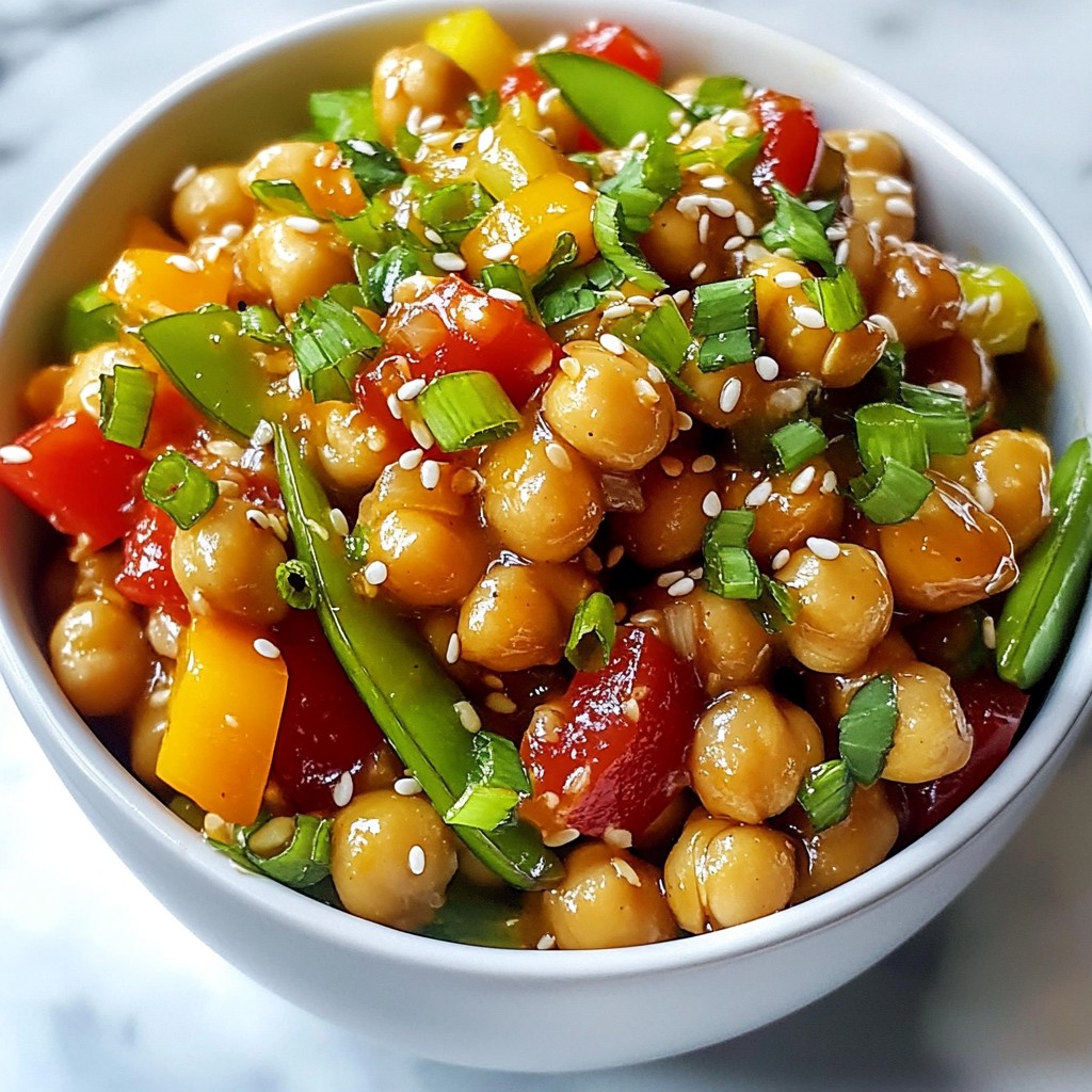 Spicy Kung Pao Chickpeas Bold and Flavorful Delight