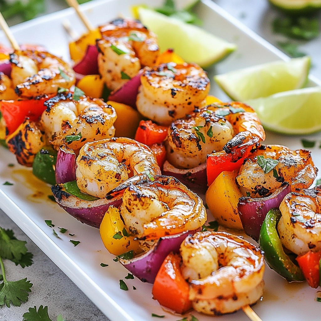 Spicy Cajun Grilled Shrimp Skewers Delightful Meal