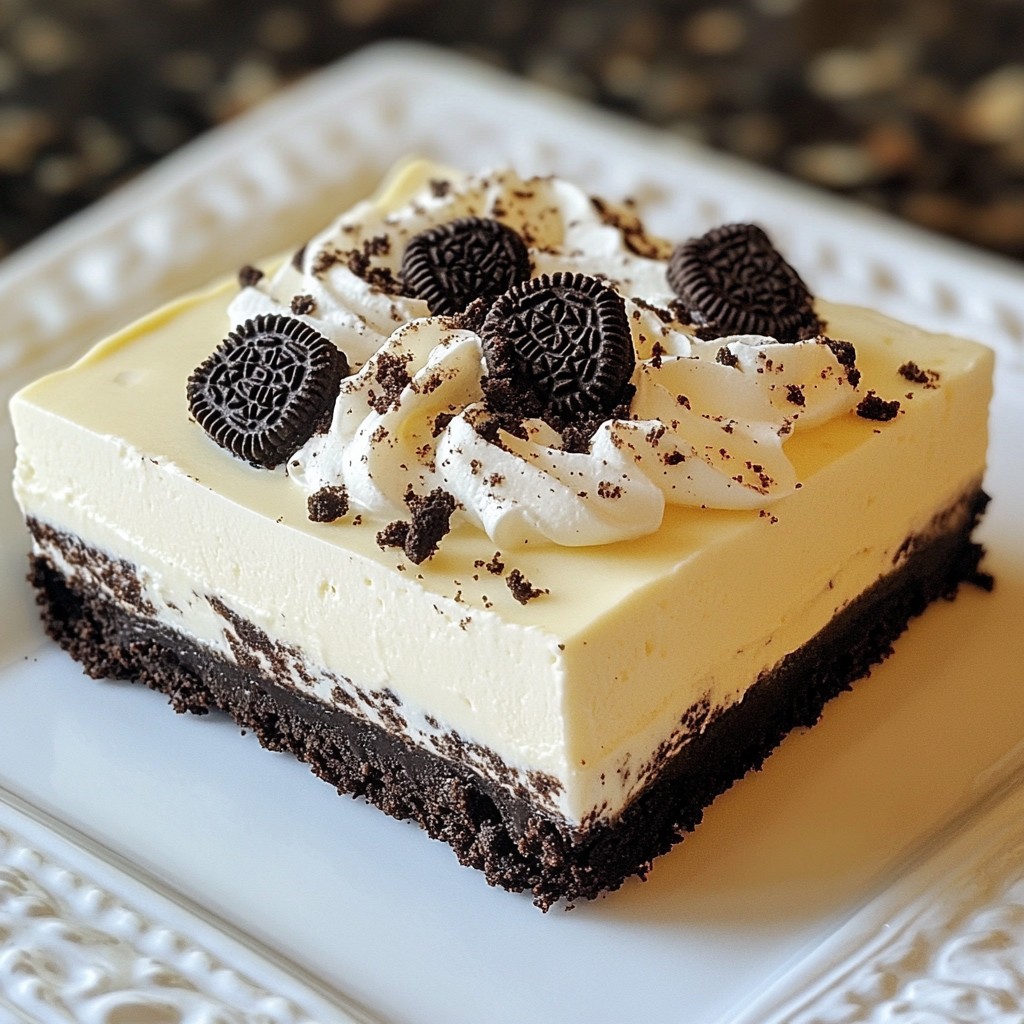 No-Bake Oreo Cheesecake Easy and Delicious Dessert