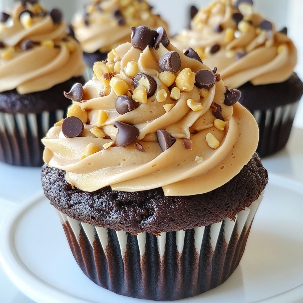 Chocolate Peanut Butter Cupcakes Delightful and Easy