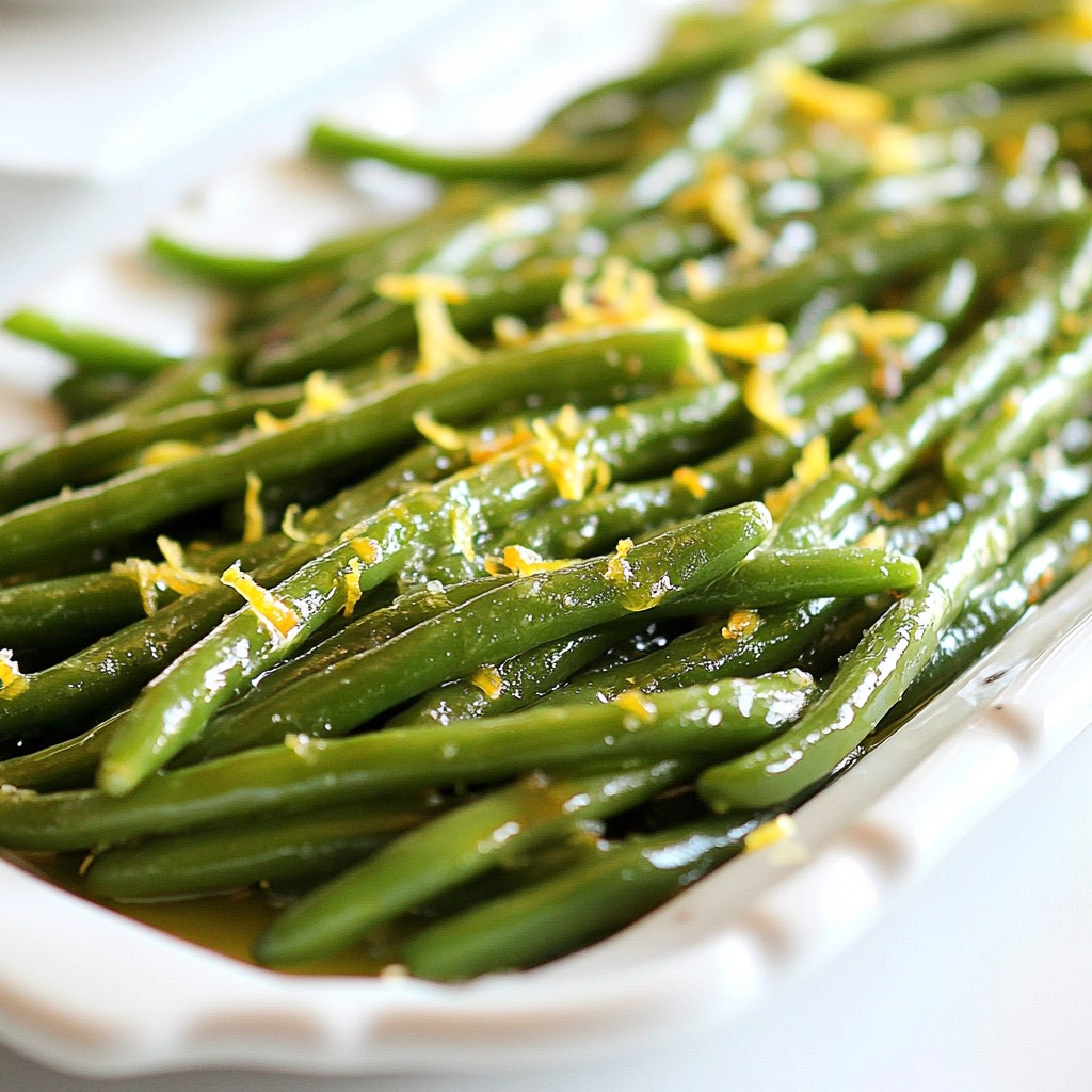 Lemon Garlic Roasted Green Beans Flavorful Easy Side