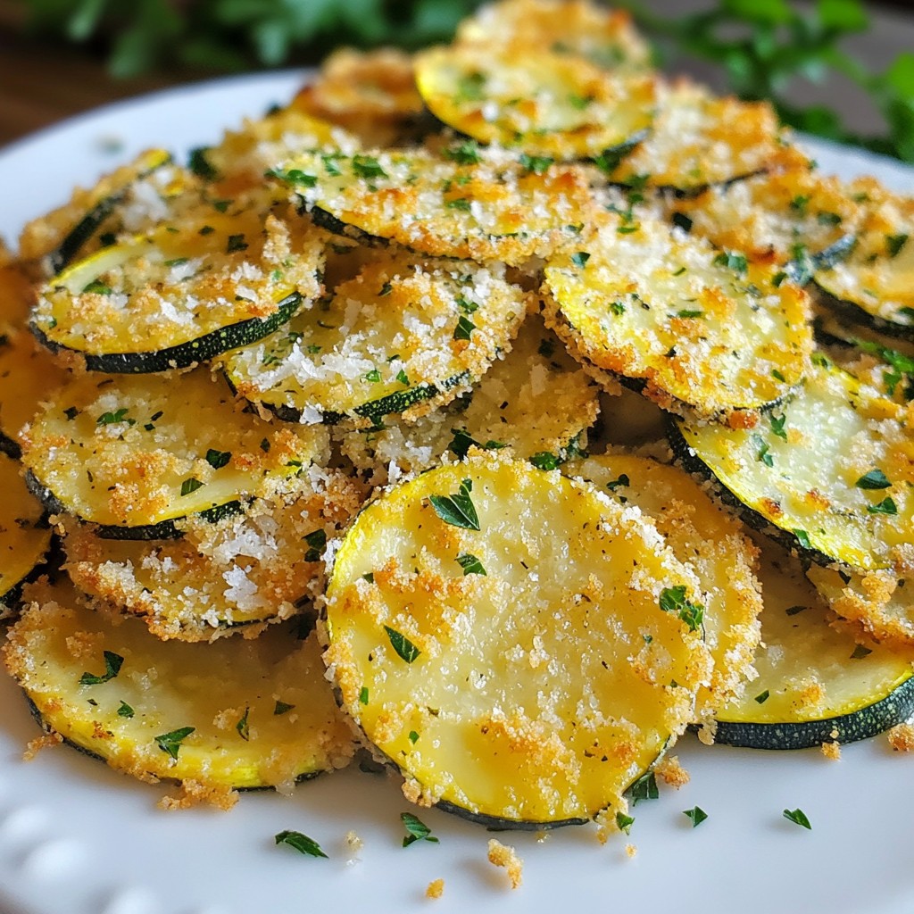 Baked Parmesan Zucchini Chips Crispy and Healthy Snack