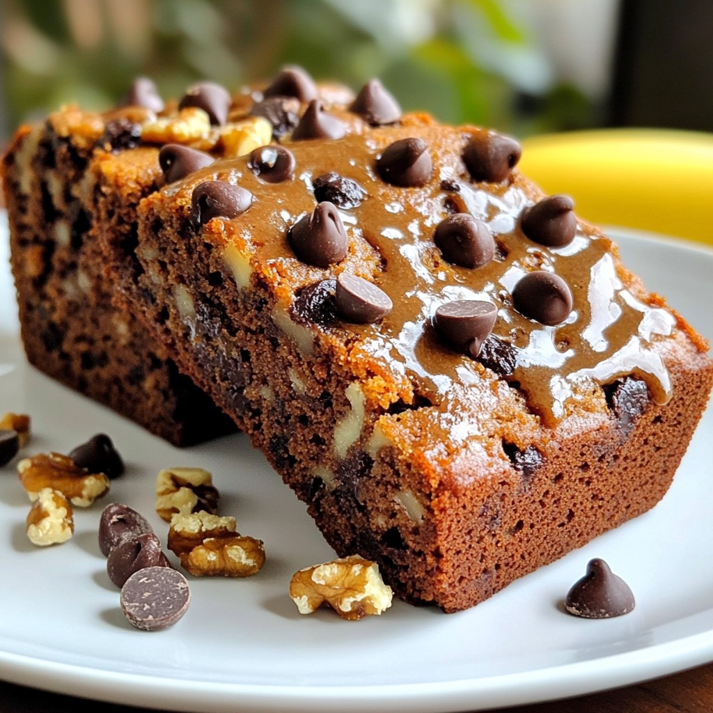 Vegan Chocolate Chip Banana Bread Rich and Yummy Treat