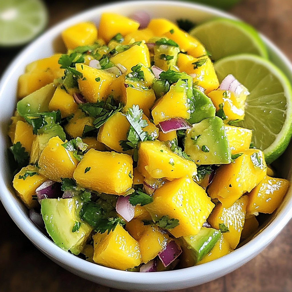 Mango Avocado Salsa Fresh and Flavorful Delight