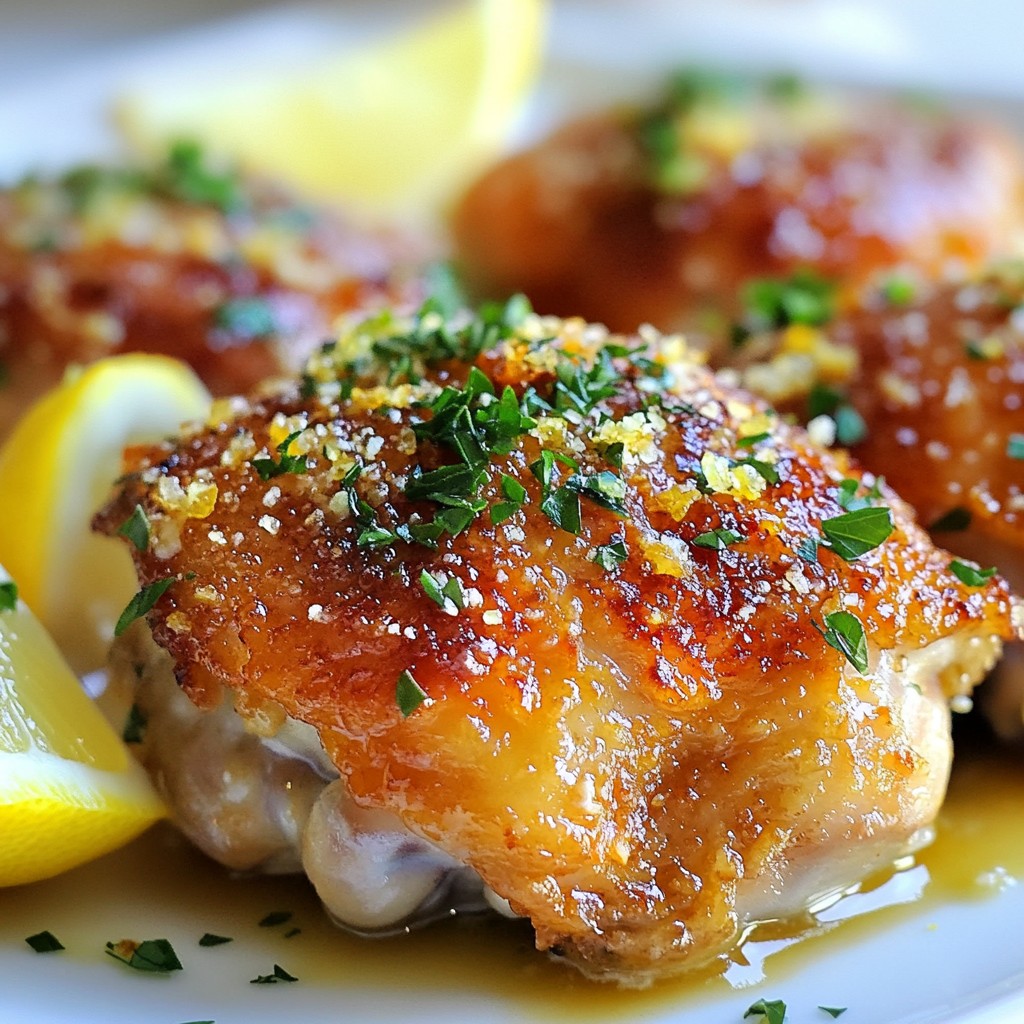 Garlic Parmesan Chicken Thighs Delightful Flavor Boost