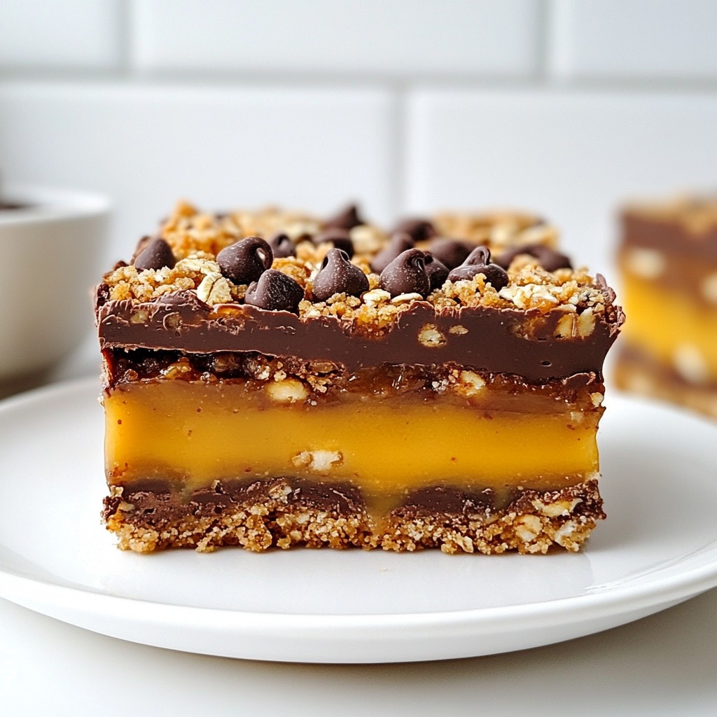 Chocolate Caramel Oat Bars Simple and Tasty Treat