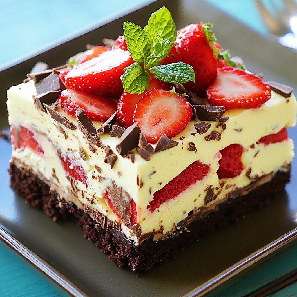 Chocolate Strawberry Icebox Cake Irresistible Dessert