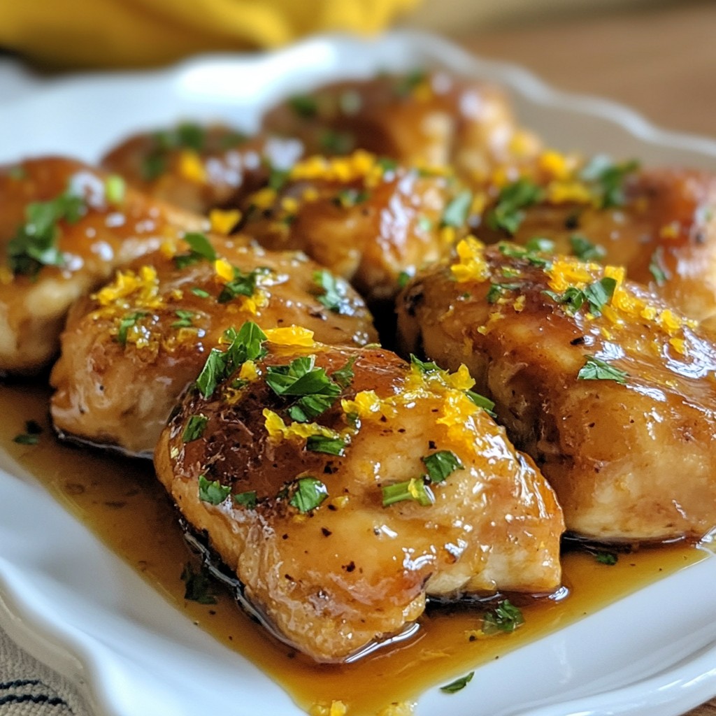Sweet Orange Glazed Chicken Flavorful Dinner Recipe