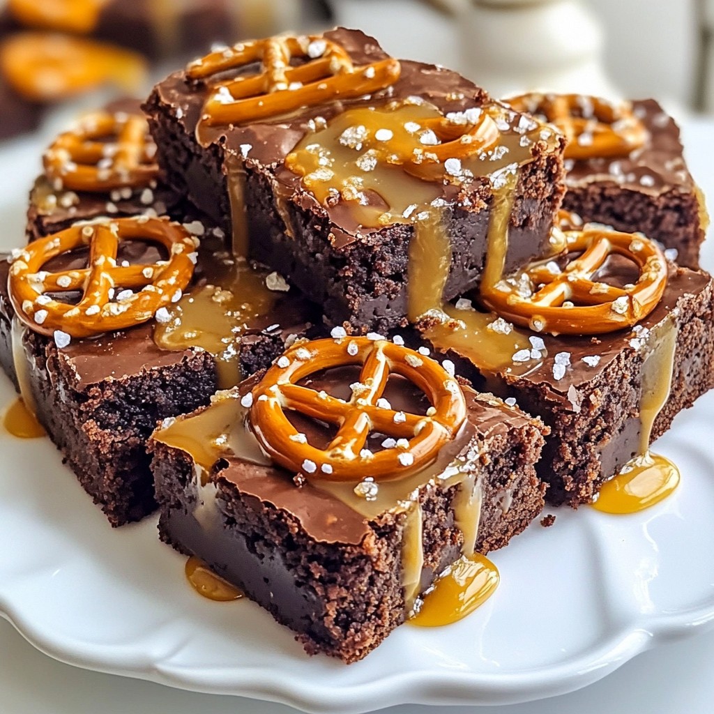 Caramel Pretzel Brownies Delightful and Easy Recipe