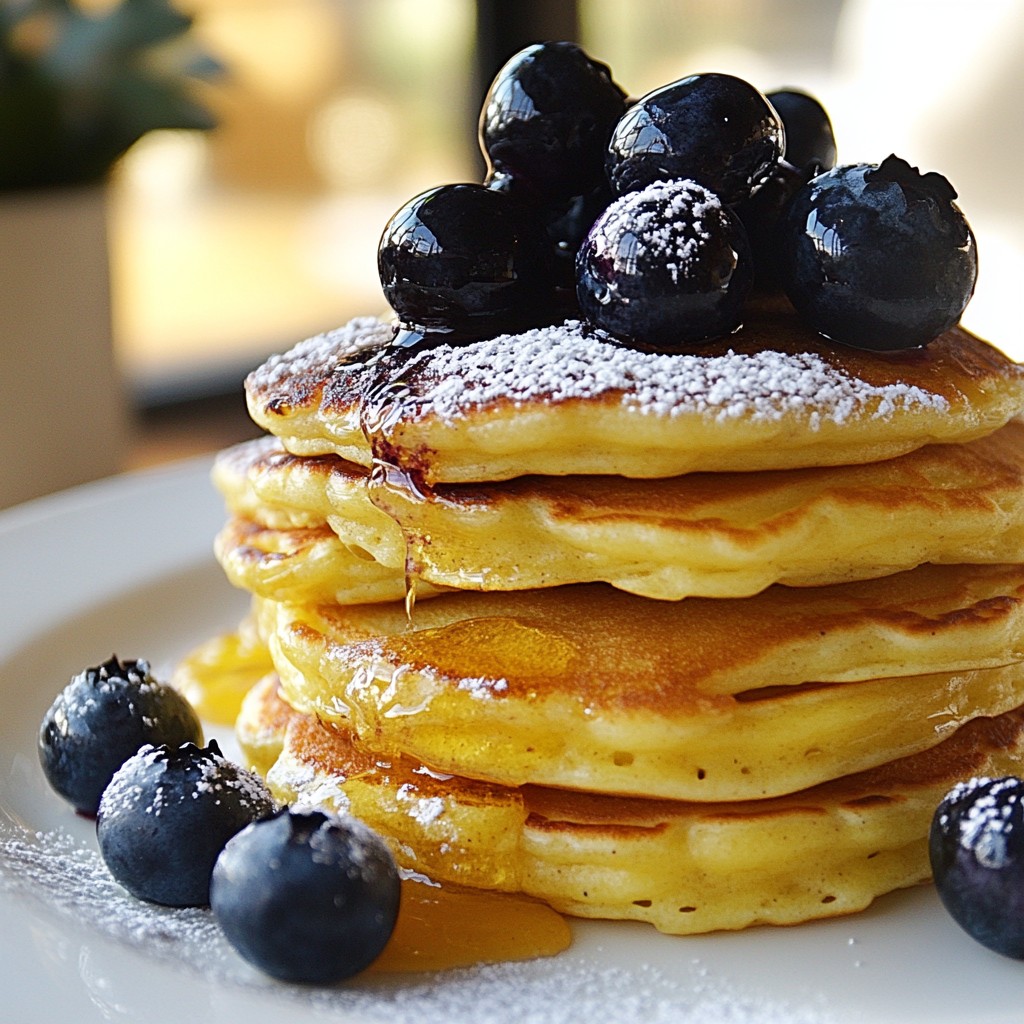 Lemon Blueberry Ricotta Pancakes Fresh and Fluffy Treat