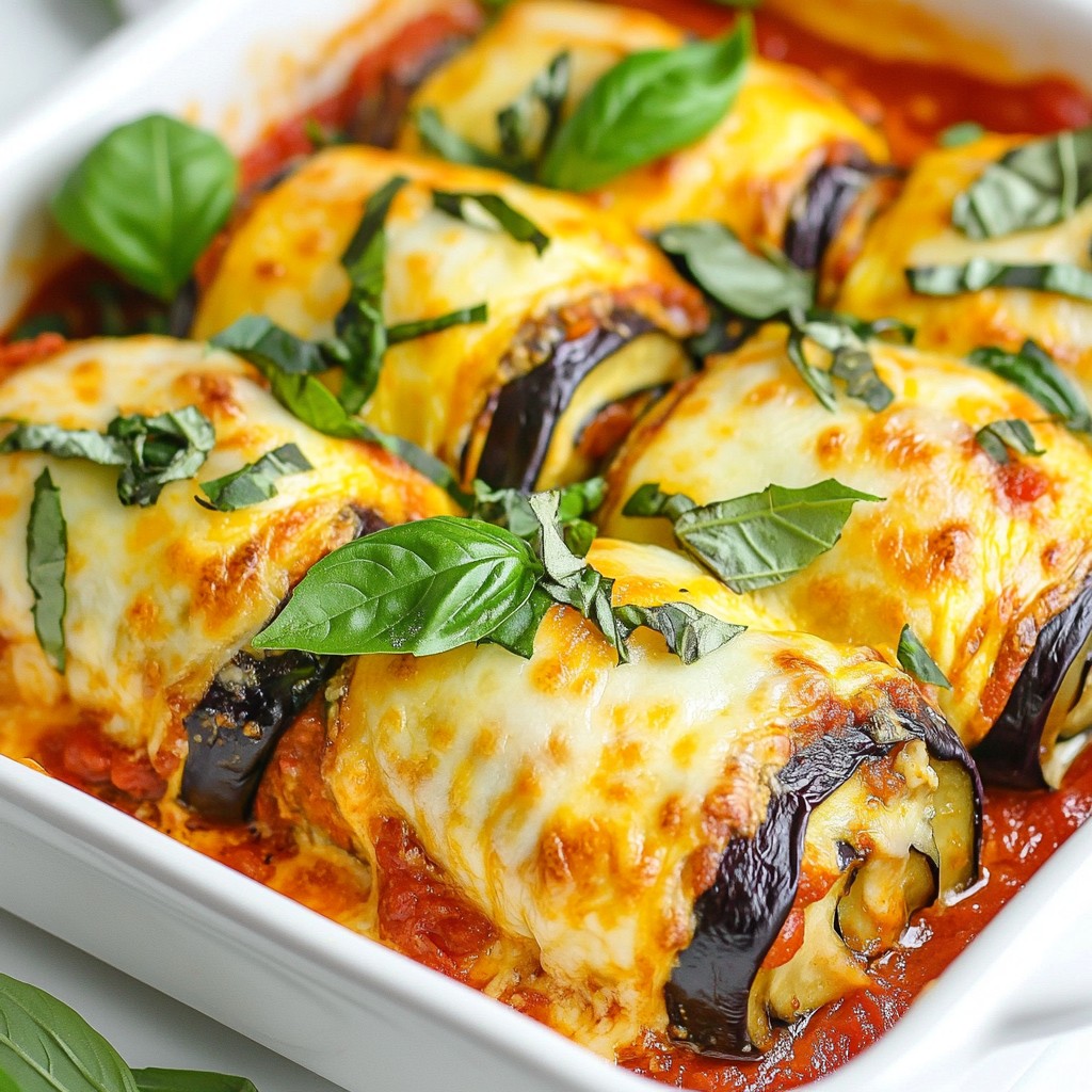 Eggplant Parmesan Rollatini Savory and Simple Recipe
