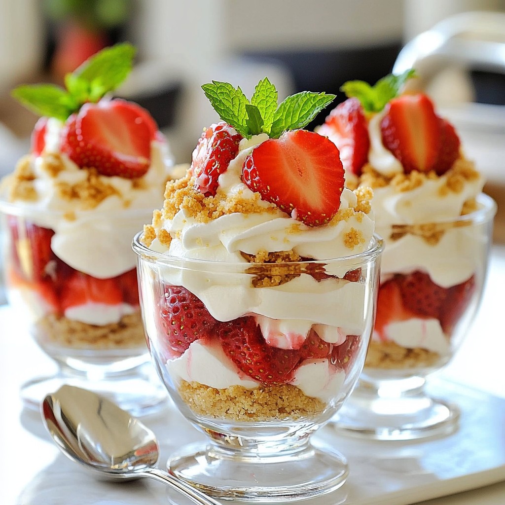 Strawberry Cheesecake Parfaits Delightful and Easy Treat
