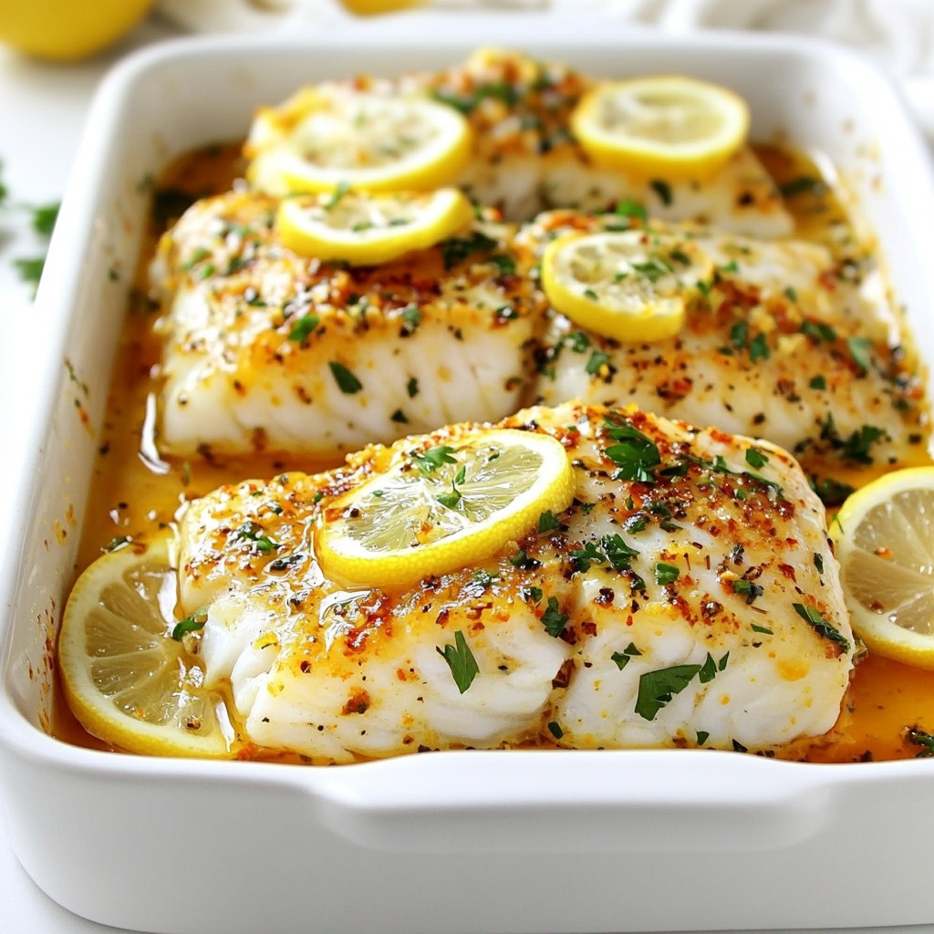 Lemon Herb Baked Cod Fresh and Flavorful Recipe