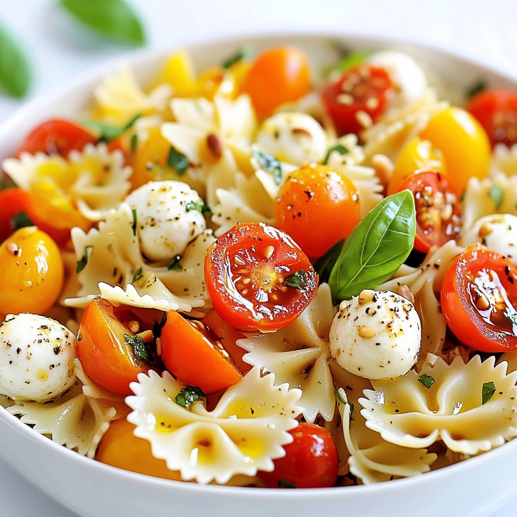 Caprese Pasta Salad Fresh and Flavorful Combination