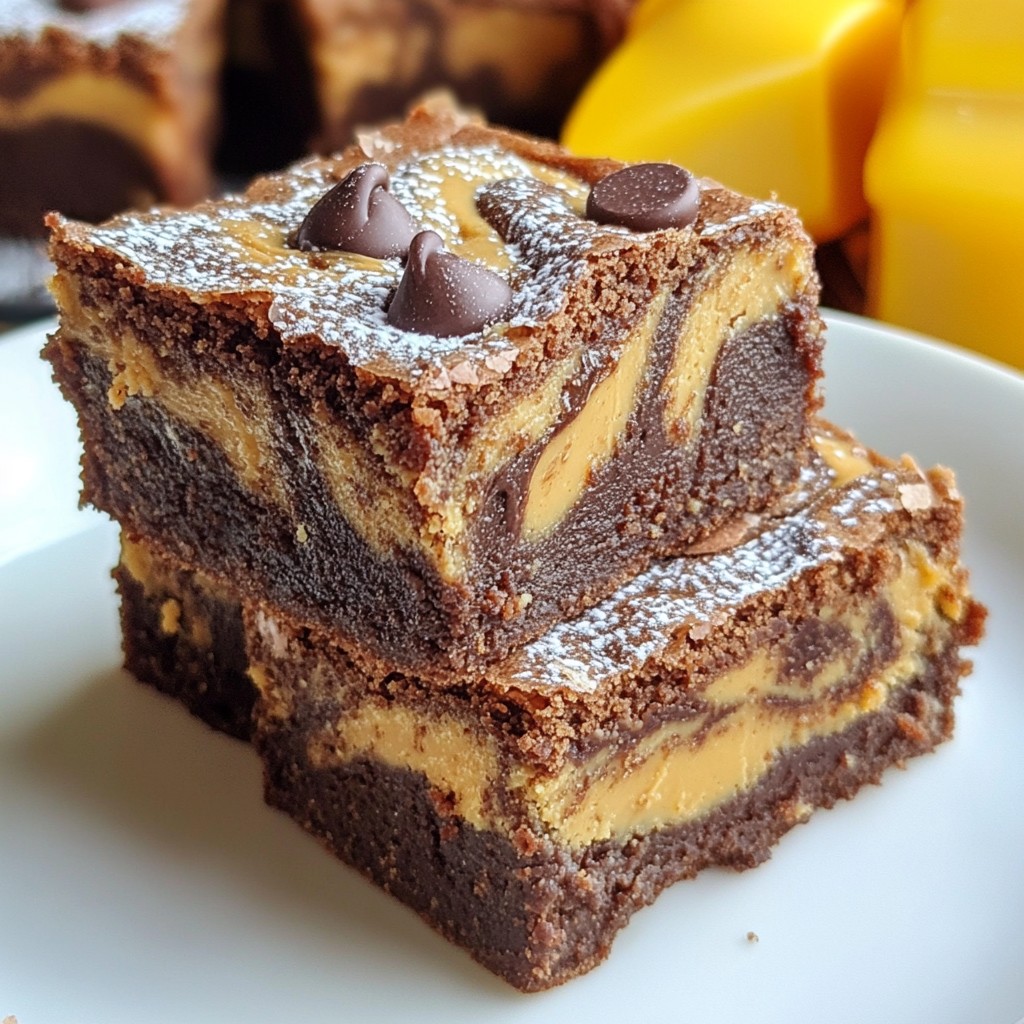 Peanut Butter Swirl Brownies Easy and Rich Delight