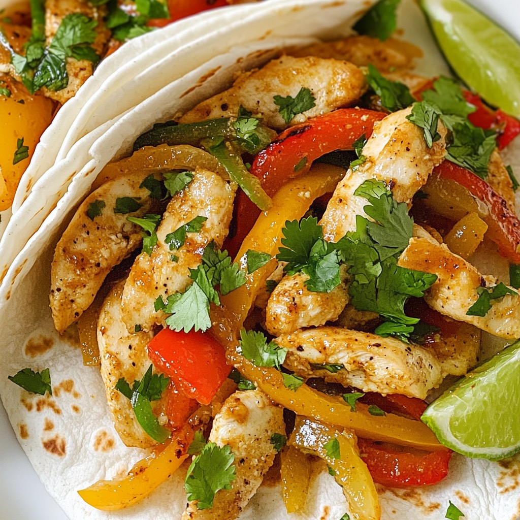 Honey Lime Chicken Fajitas Flavorful and Easy Recipe