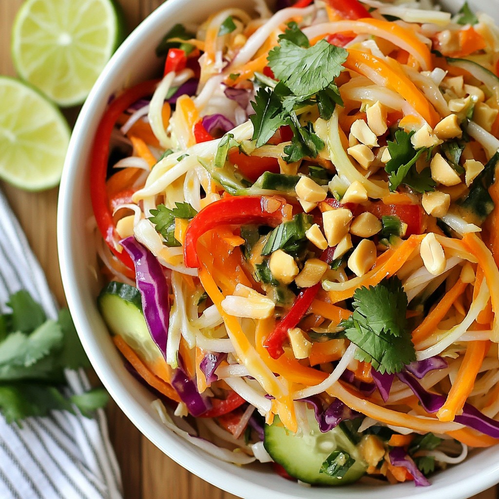 Spicy Thai Peanut Noodle Salad Fresh and Flavorful Dish