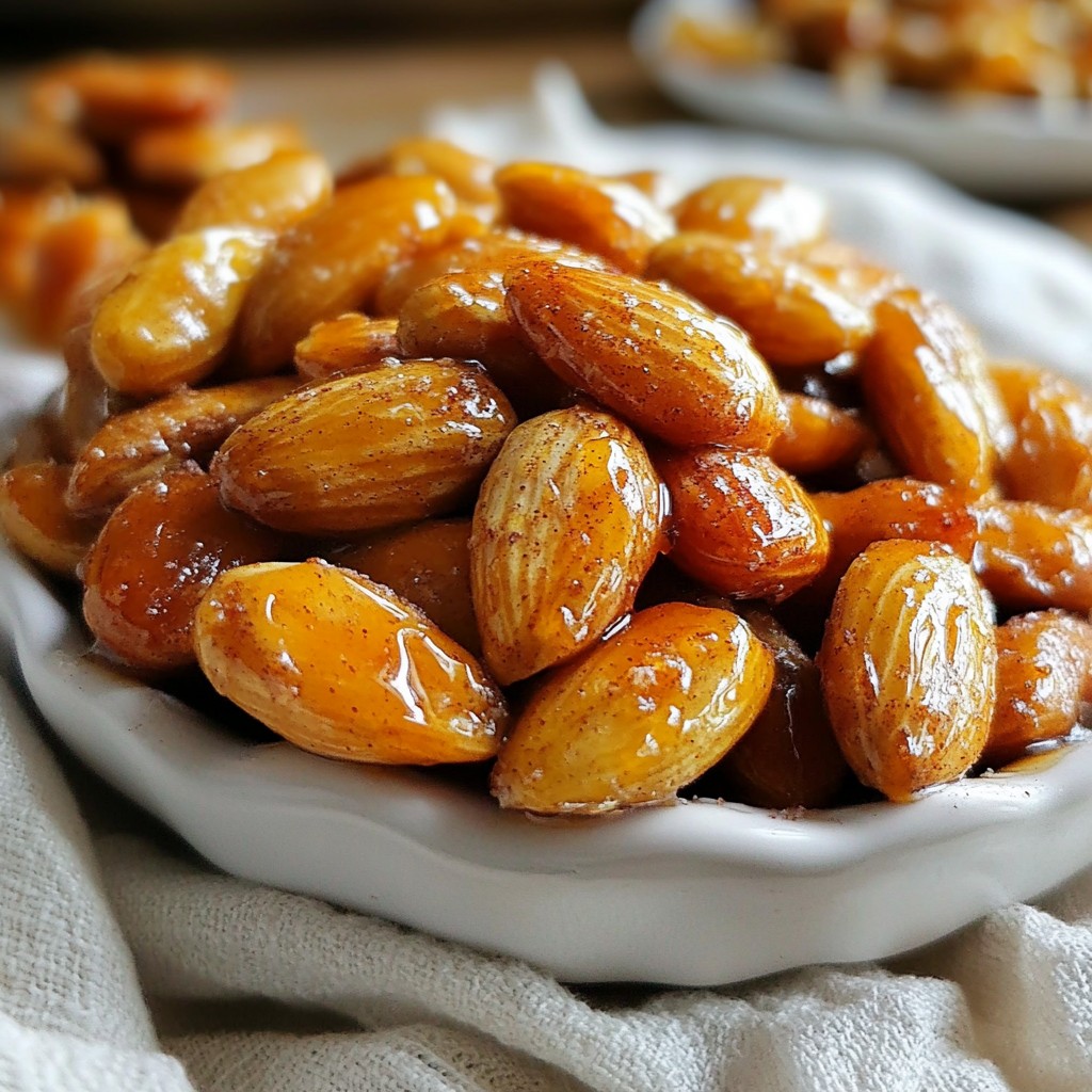Cinnamon Honey Roasted Almonds Irresistible Snack Treat