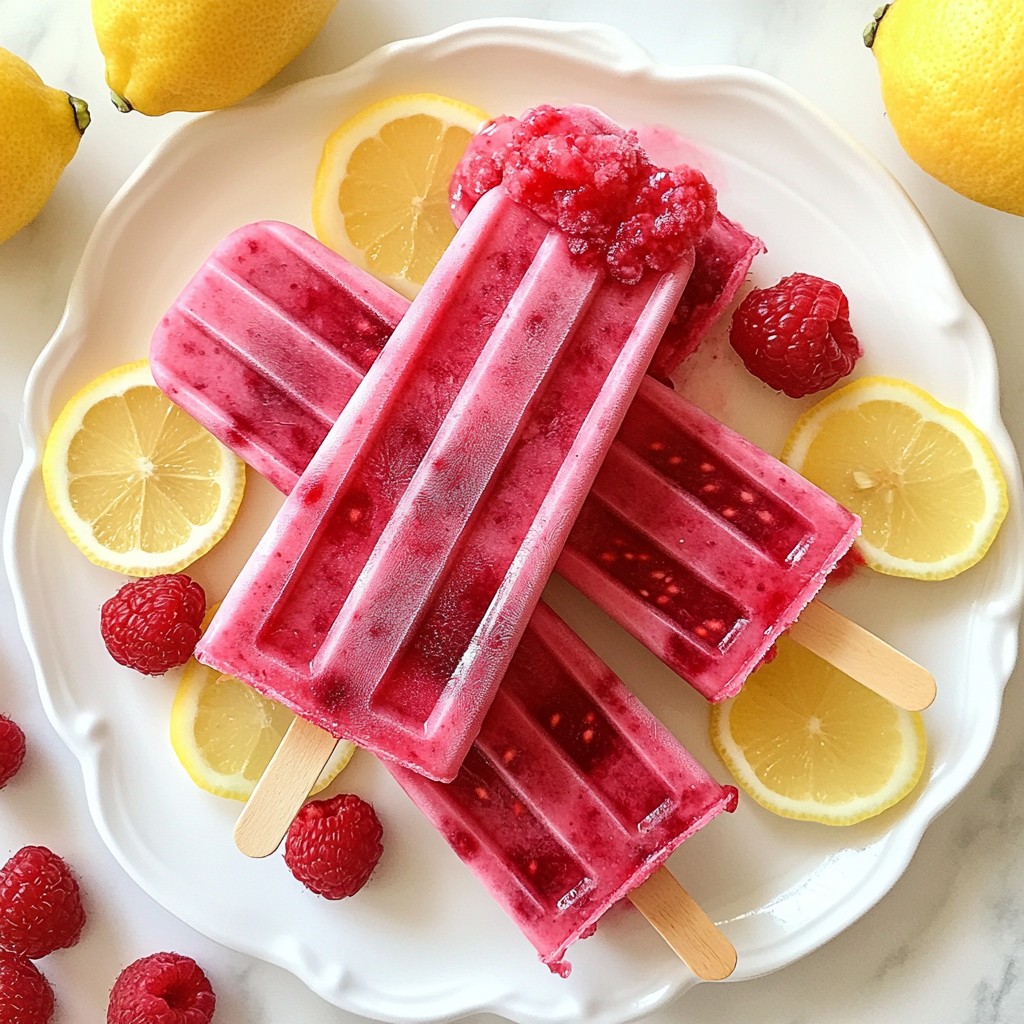 Raspberry Lemonade Pops Refreshing Summer Treats