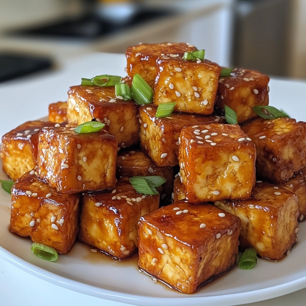 Teriyaki Glazed Baked Tofu Delicious and Simple Recipe