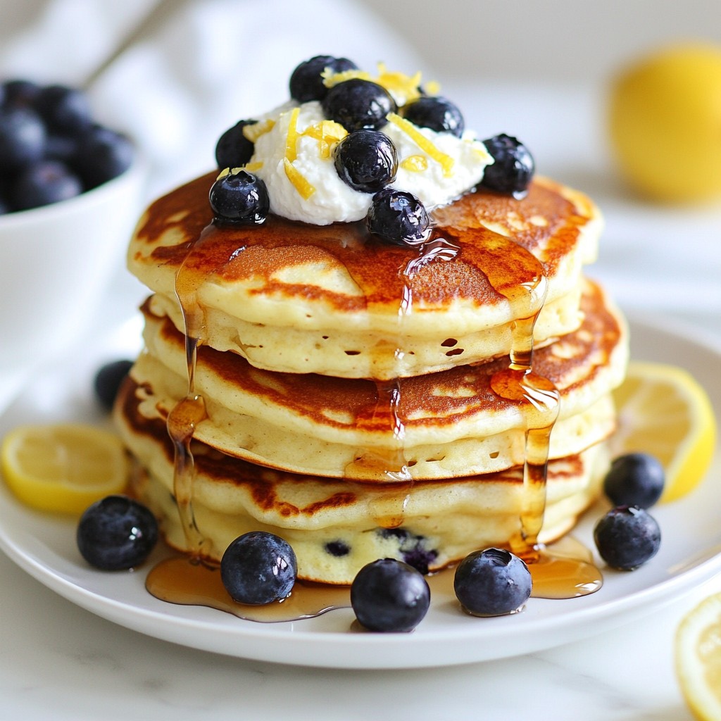 Blueberry Lemon Ricotta Pancakes Fluffy Delight