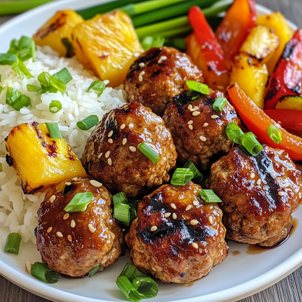 Teriyaki Pineapple Turkey Meatballs Flavorful Delight
