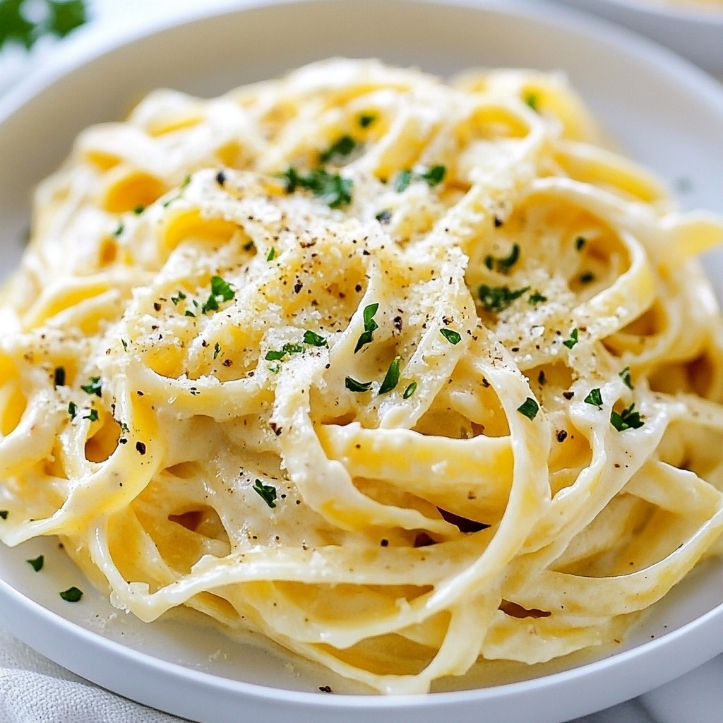 Roasted Garlic Alfredo Pasta Creamy Delight Recipe