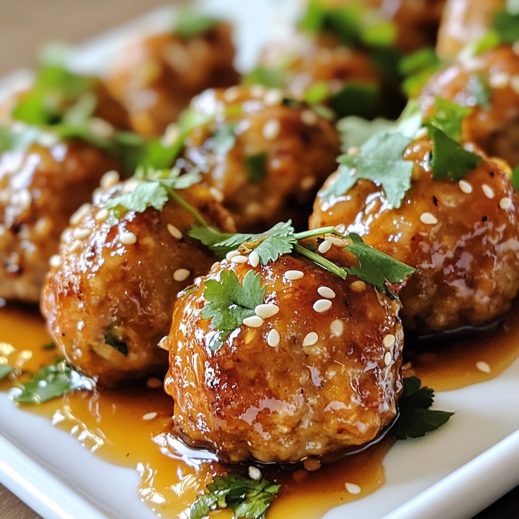 Honey Sesame Turkey Meatballs Quick and Tasty Recipe