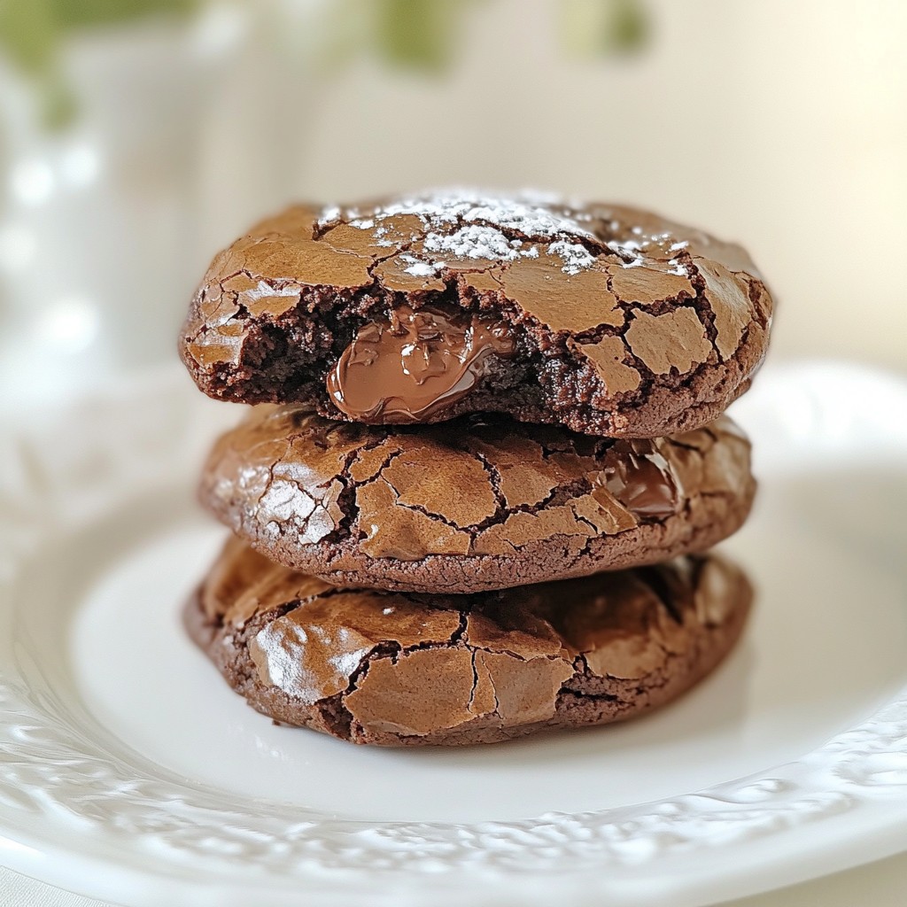 Chocolate Fudge Brownie Cookies Rich and Decadent Treat