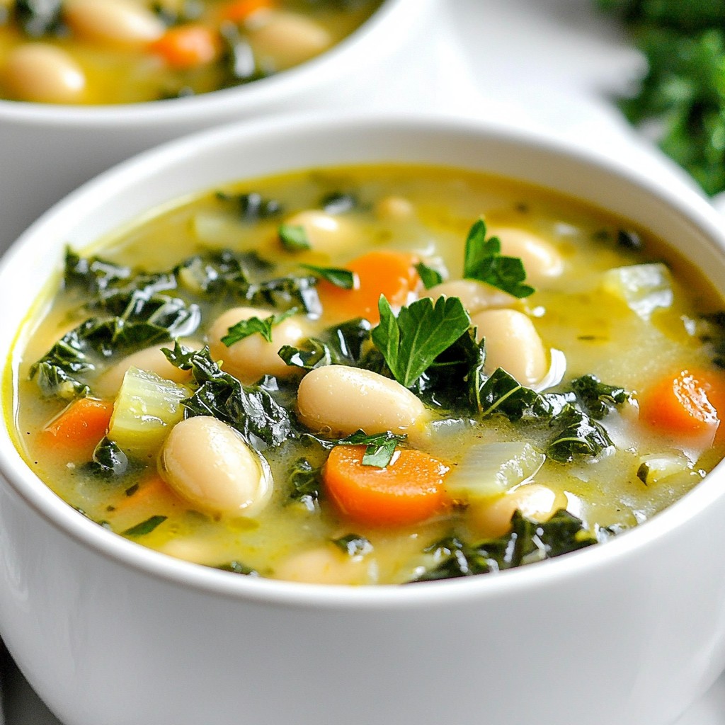 Tuscan Kale White Bean Soup Comforting and Healthy Dish