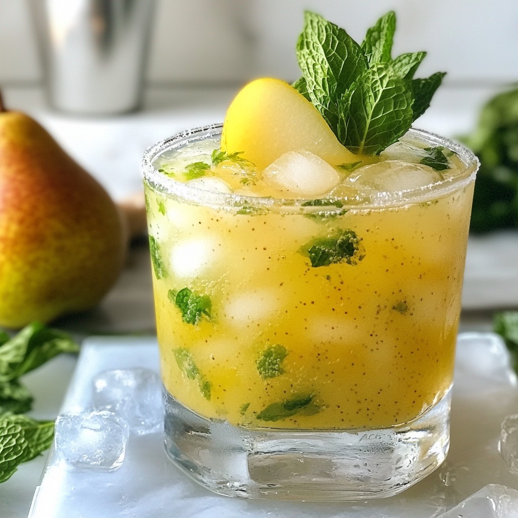 Sparkling Ginger Pear Mocktail Fresh and Simple Recipe