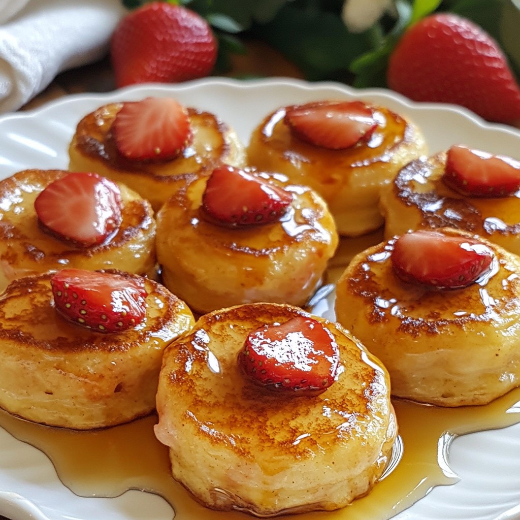Strawberry Banana Pancake Bites Simple and Tasty Treat