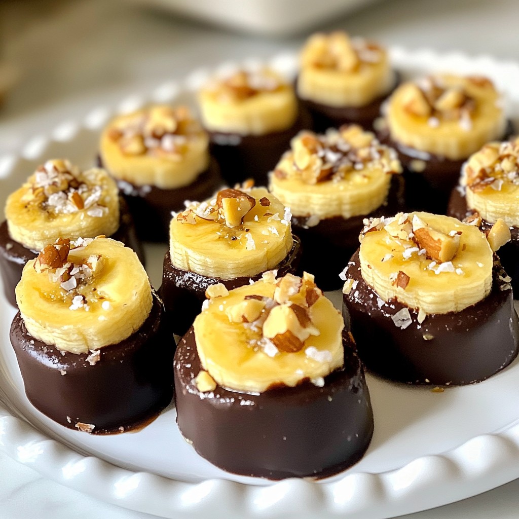 Chocolate Covered Banana Bites Sweet and Simple Treat