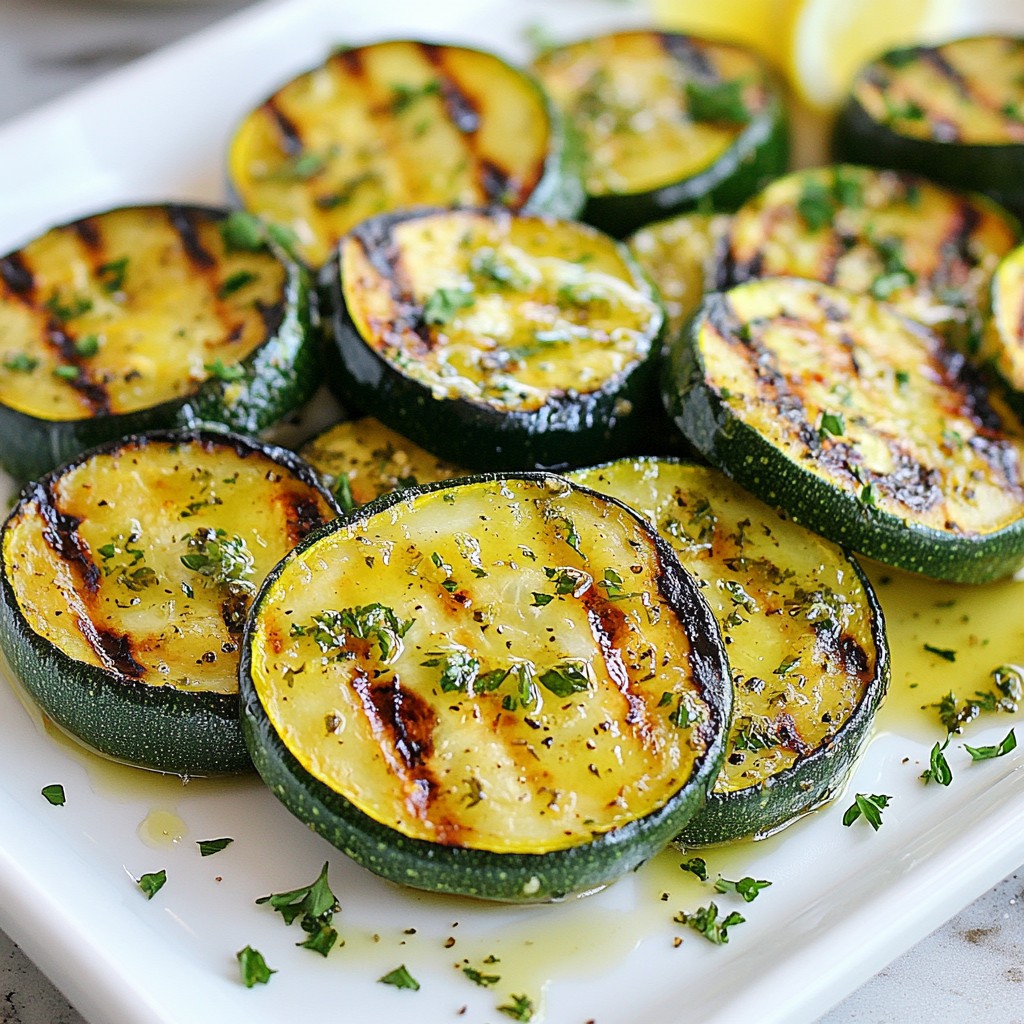 Lemon Herb Grilled Zucchini Flavorful and Easy Recipe